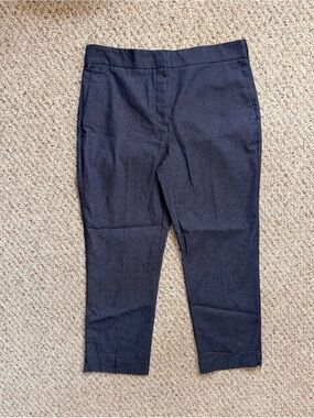 Zara Women’s XXL Dark Wash Stretch Denim Trouser Pants | Elastic Waist